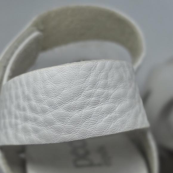 Pedro Garcia White Leather, Suede, Cork Wedge Summer Beach Wedding Sandals - Picture 6 of 11